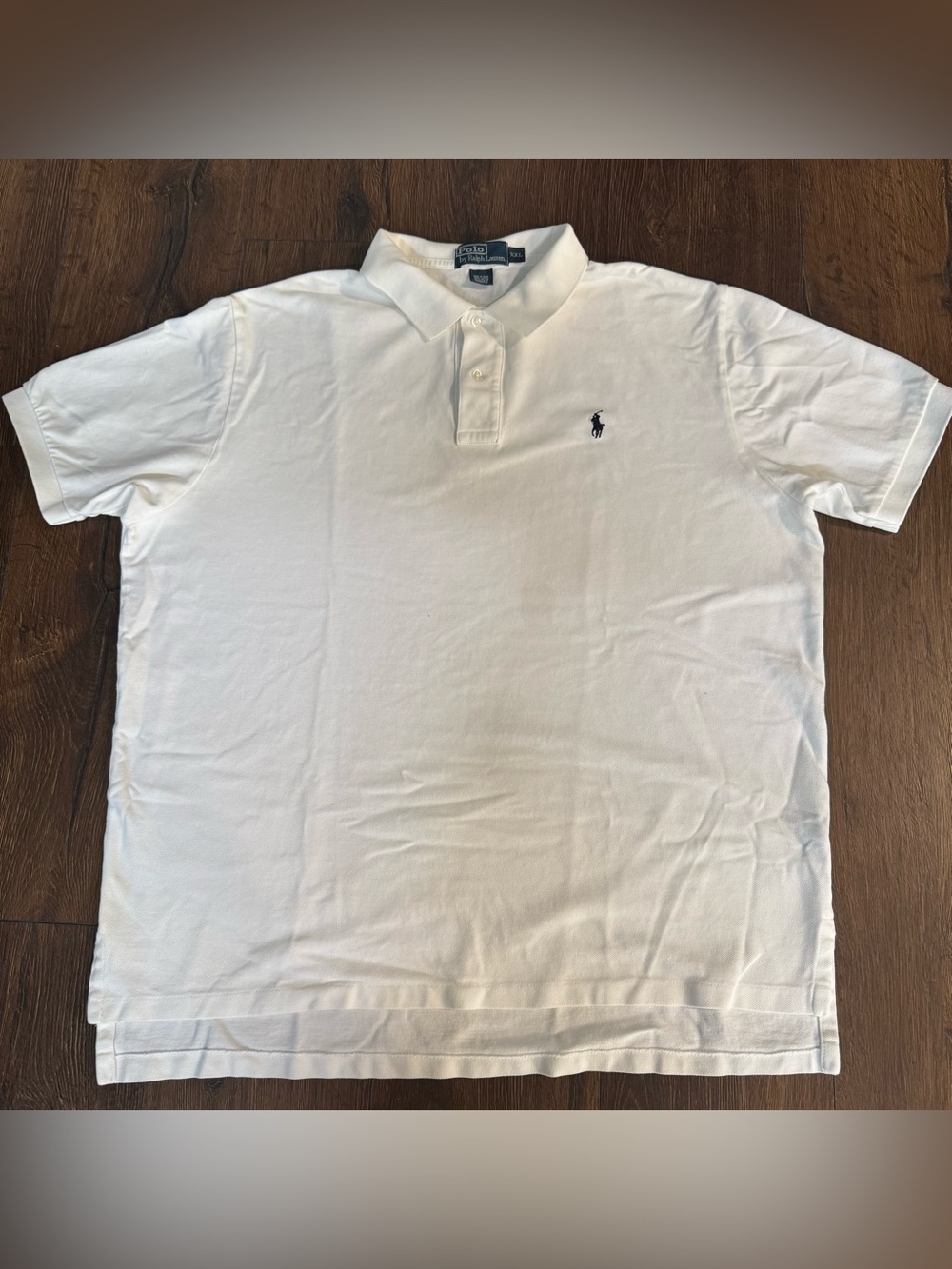 Polo by Ralph Lauren White Short-Sleeve Polo with Navy Pony